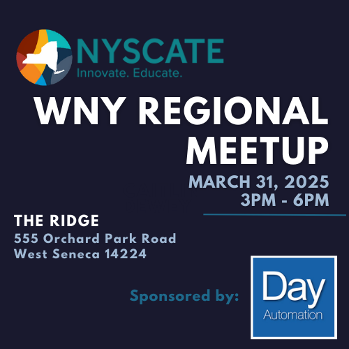 Philip Jarosz (@insightphiled) on Twitter photo Don't miss the <a href="/NYSCATE/">NYSCATE π‘π»</a> WNY Regional Meetup sponsored by #DayAutomation immediately following the WNY Digital Pathways Conference on March 31, 2025. Register here: nyscate.org/iCore/Events/Eβ¦ Don't miss the <a href="/NYSCATE/">NYSCATE π‘π»</a> WNY Regional Meetup sponsored by #DayAutomation immediately following the WNY Digital Pathways Conference on March 31, 2025. Register here: nyscate.org/iCore/Events/Eβ¦
