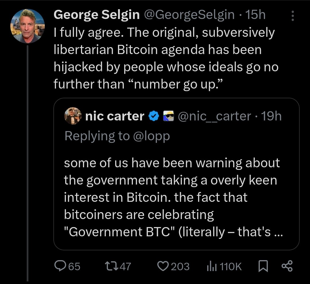 Selgin agreeing with Nic is the only thing you need to know about who/what Nic is/represents nowadays in the #bitcoin community.
