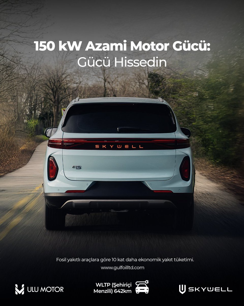 Skywell ile Sınırları Zorlayın!
150 kW azami motor gücüyle her yolculukta kesintisiz performans ve heyecan sizi bekliyor. ⚡

#Skywell #MotorGücü #ElektrikliPerformans #GüçlüSürüş #YolunHakimi