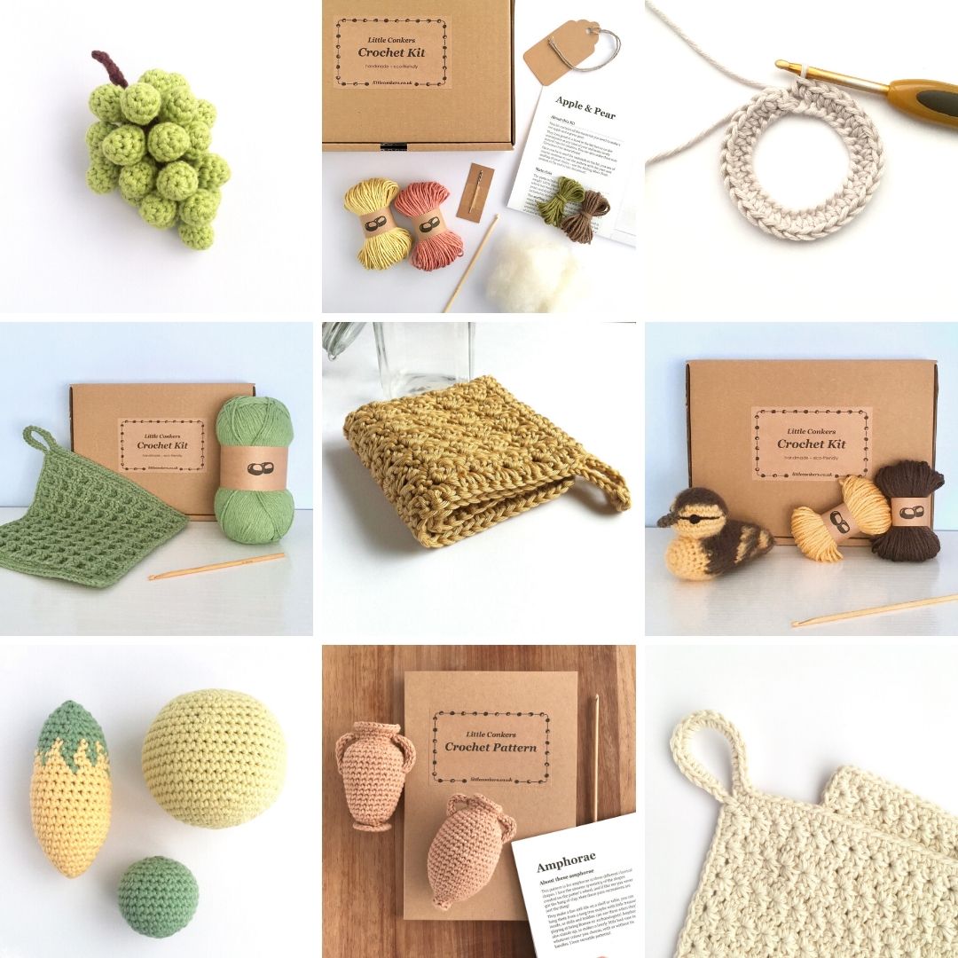 LittleConkers's tweet image. All my clear, fully-illustrated patterns and eco-friendly crochet kits come with my full support if you have any questions. littleconkers.etsy.com 
#LittleConkers #Crocheting #LearnToCrochet