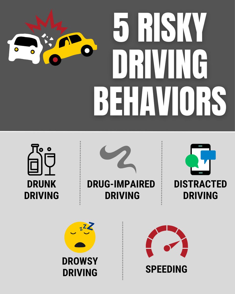 SHARE 📲 to help reduce crashes by educating drivers about risky behaviors on our nation's roads. 🚗📉 

Always drive safely — no matter what.