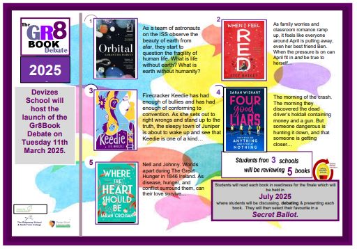 RIDGEWAY SCHOOL LRC (@ridgewayread) on Twitter photo Ready to read. Ready to get stuck into the 5 books as part of the Gr8 Book Debate with <a href="/DevizesSchool/">Devizes School</a> <a href="/Melkshamoak/">MOCS School council</a> <a href="/SchoolRidgeway/">Ridgeway School</a> Ready to read. Ready to get stuck into the 5 books as part of the Gr8 Book Debate with <a href="/DevizesSchool/">Devizes School</a> <a href="/Melkshamoak/">MOCS School council</a> <a href="/SchoolRidgeway/">Ridgeway School</a>