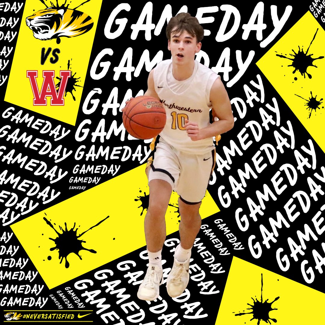 🚨 GAMEDAY 🚨
🆚 Amery Warriors 
📍 Altoona High School 
⏰ 7:00 
🏀 Section Semi-Final
📻 107.3 WNXR
📺 IFAN.TV CH:2 

#NEVERSATISFIED 
#FAMILY
#GOTIGERS