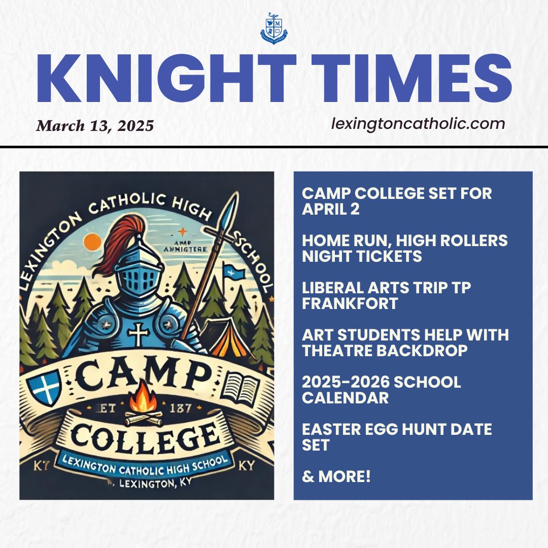 Stay in the loop with all the exciting events happening on campus in this edition of the Knight Times.

📃 conta.cc/43Hq0Ym