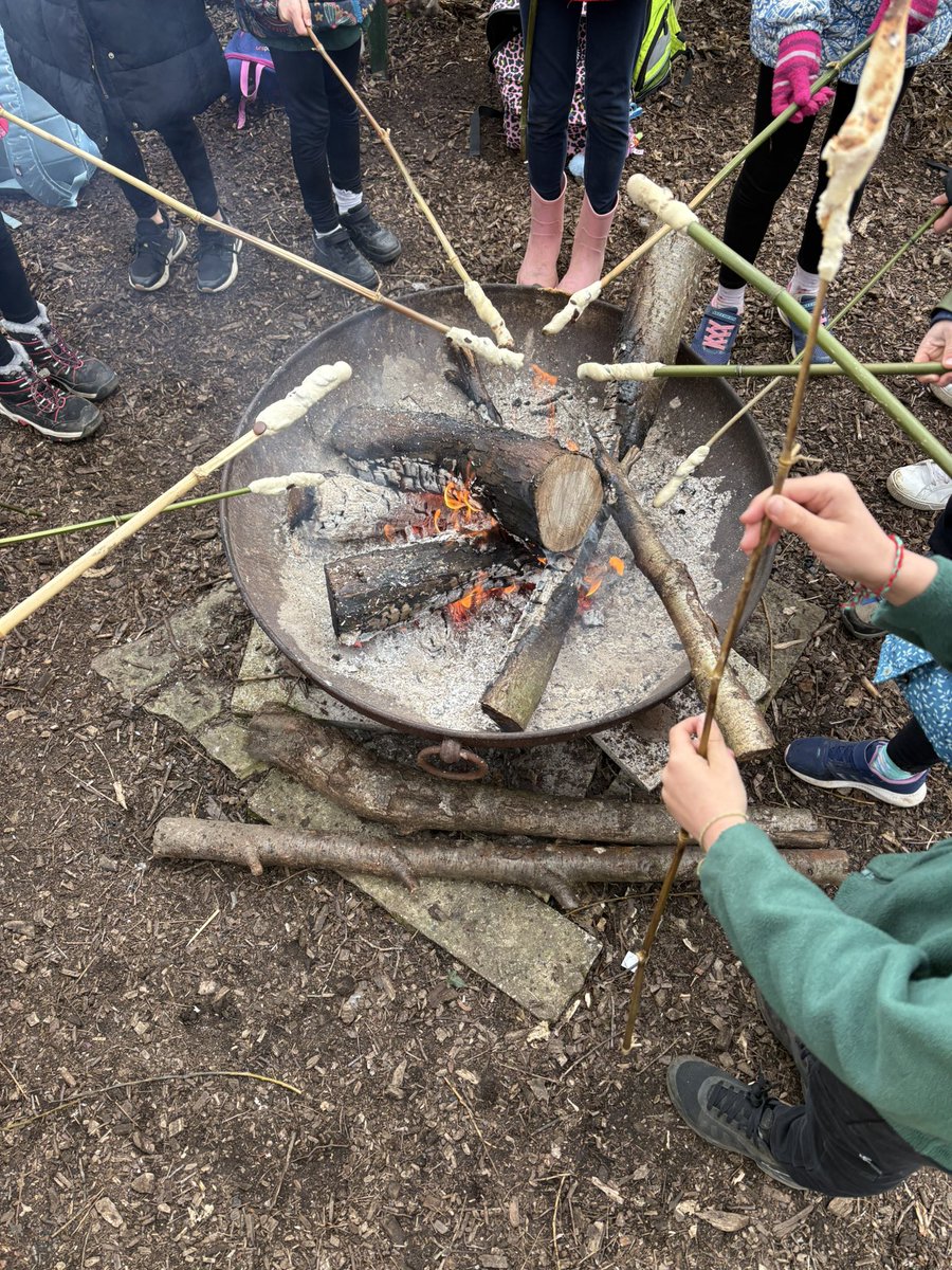 A spiritual moment for year three and four during our trip to Manna Project. Hail falling down, eating bread twists we cooked over a hot fire- truly thankful for this opportunity to be in nature