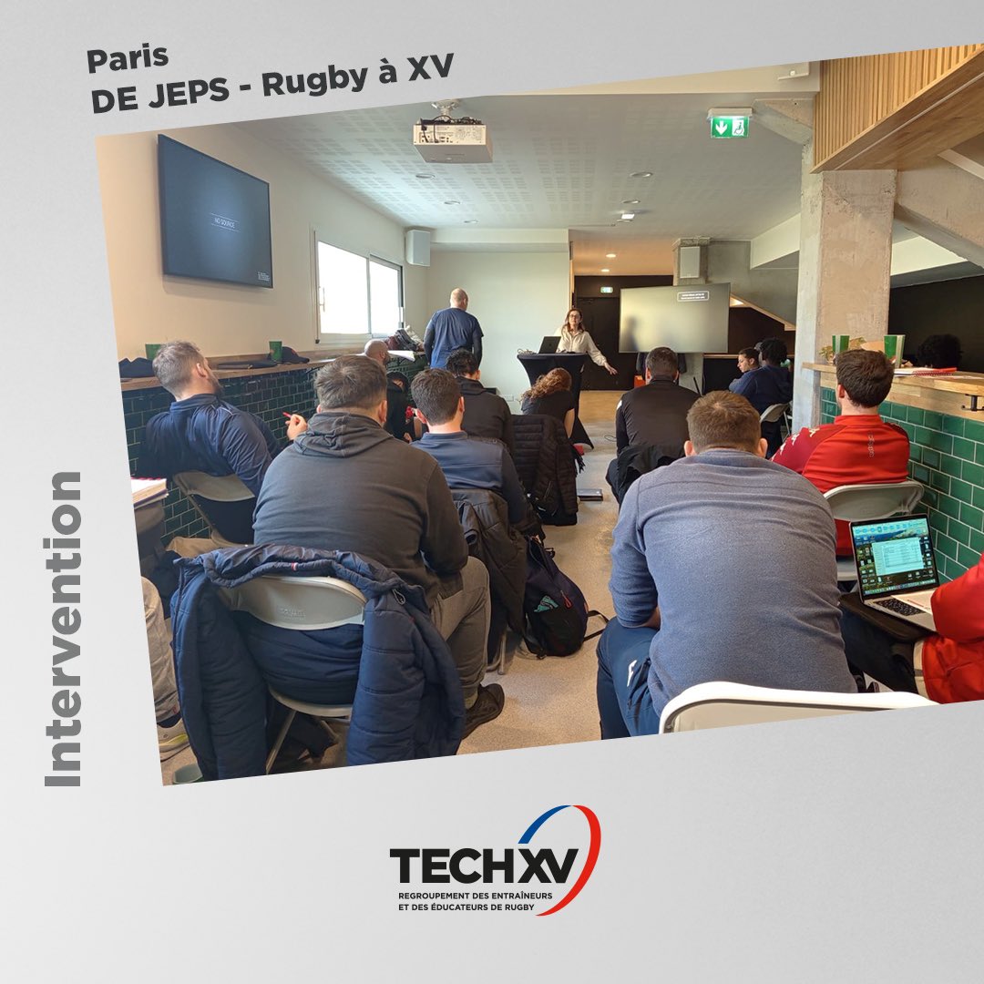 𝗗𝗘 𝗝𝗘𝗣𝗦 𝗜 𝗥𝘂𝗴𝗯𝘆 𝗮̀ 𝗫𝗩

Nous étions hier à Nantes auprès des entraîneurs en formation DE JEPS de Paris <a href="/FranceRugby/">France Rugby</a> pour échanger sur les différents diplômes, les aspects juridiques du métier et leur expliquer notre rôle. 🗣

À bientôt sur les terrains ! 🙌