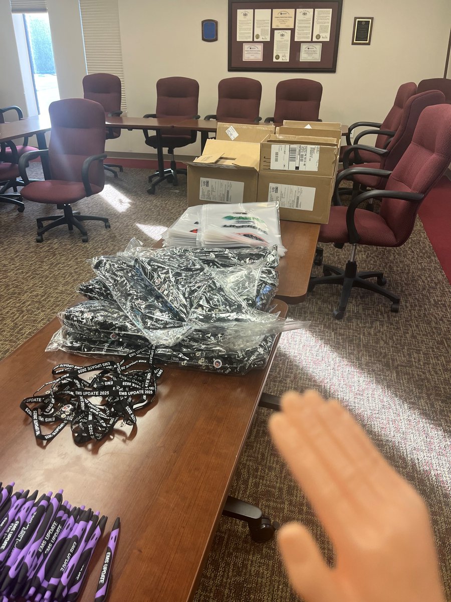 Our leprechauns are busy at work stuffing registration packets for EMS Update 2025.  

They have a week to finish, Several have already been caught running to Starby's.  

Yinz wanna come catch some? Join us March 20-22 for EMS Update 2025. Register at form.jotform.com/243444088884165