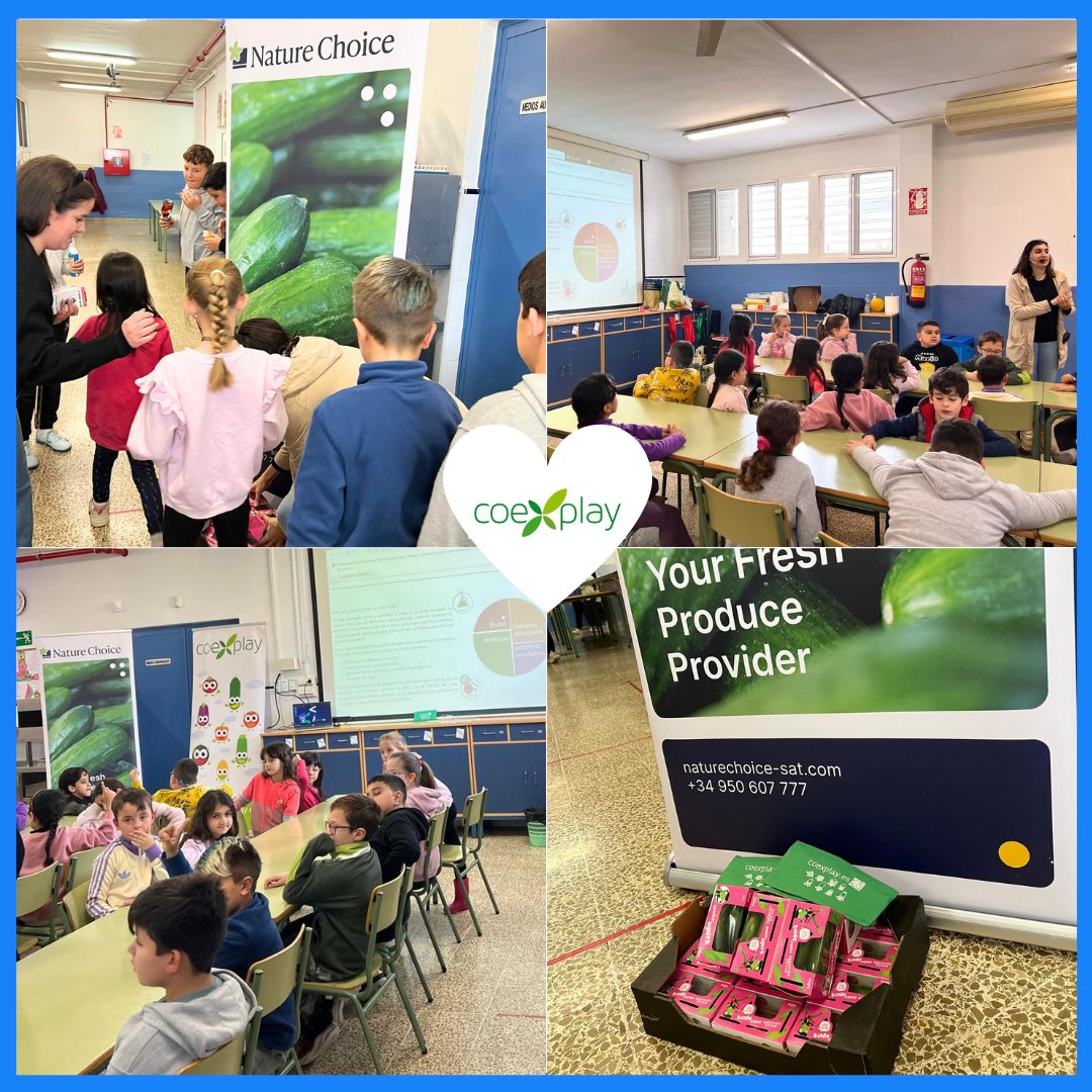 Visitamos el CEIP Diego Velázquez junto a Nature Choice SAT para realizar un divertidísimo #coexplay🏫

👉 Hemos estado disfrutando del juego de la Oca y la prueba a ciegas. Lo que más nos ha gustado han sido las cajitas de pepino snack que nos ha regalado <a href="/NatureChoiceSat/">NatureChoice</a>