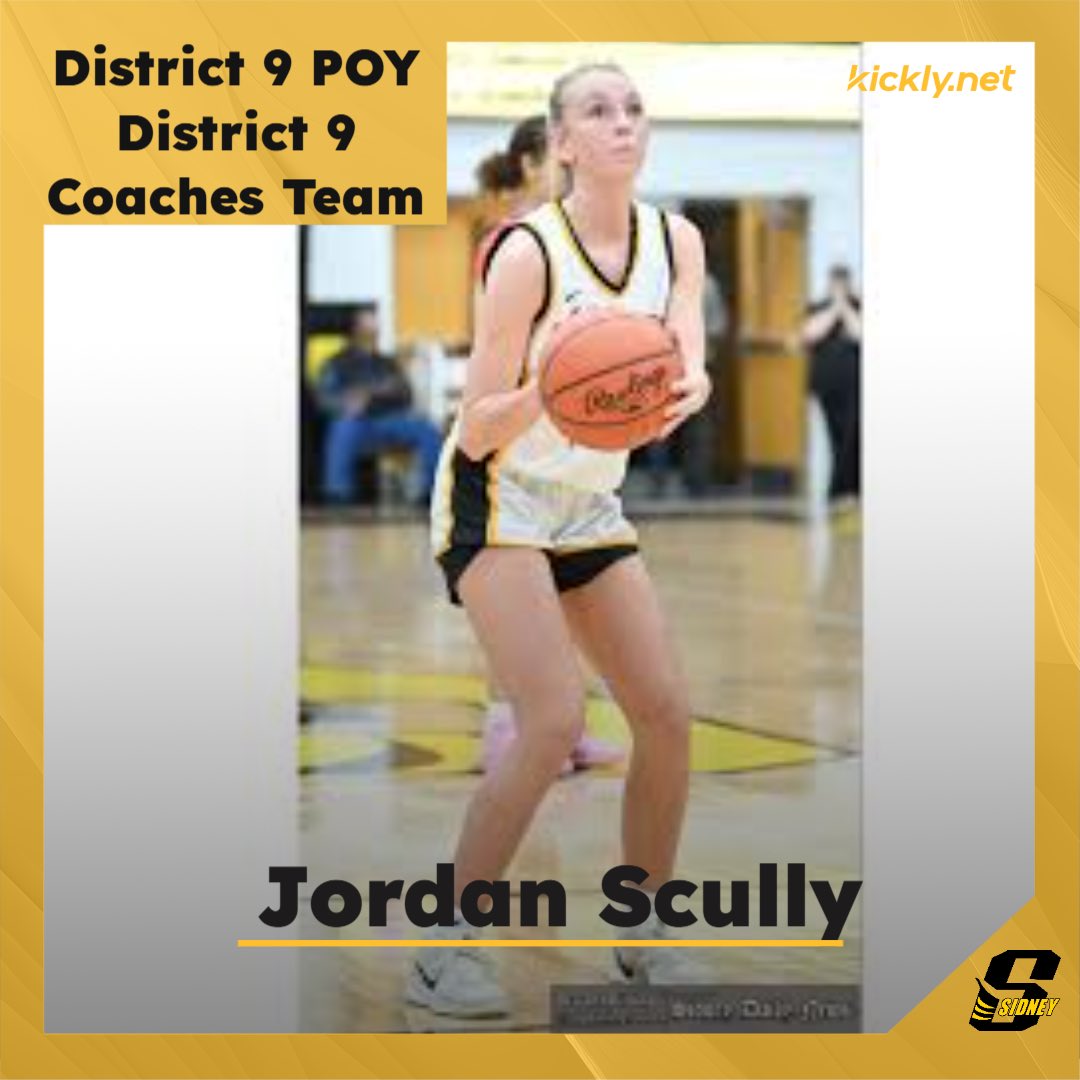 Sidney Girls Basketball (@sidneyjacketsgb) on Twitter photo Congratulations to our senior standout Jordan Scully on winning District 9 POY! Well deserved 💛🖤 <a href="/JordanScully23/">Jordan Scully</a> Congratulations to our senior standout Jordan Scully on winning District 9 POY! Well deserved 💛🖤 <a href="/JordanScully23/">Jordan Scully</a>