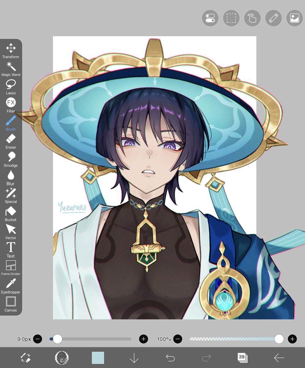 yuzufurii's tweet photo. had so much fun drawing scaramouche the other day so i drew him again 😌

#scaramouche #wanderer #流浪者 #散兵 #原神 https://t.co/WmrDen3Lc5