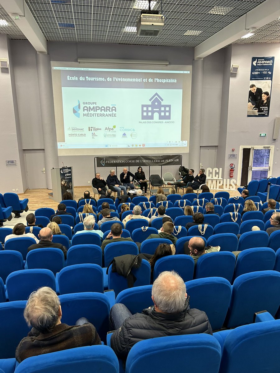 🏕️🤝 Ce matin, nous avons accueilli la Fédération Corse de l’Hotellerie de Plein Air pour leur Assemblée Générale sur notre campus de Borgo.

Nous avons eu le plaisir de présenter notre future École Hôtelière du groupe Amparà Méditerranée.

#formation  #hospitality