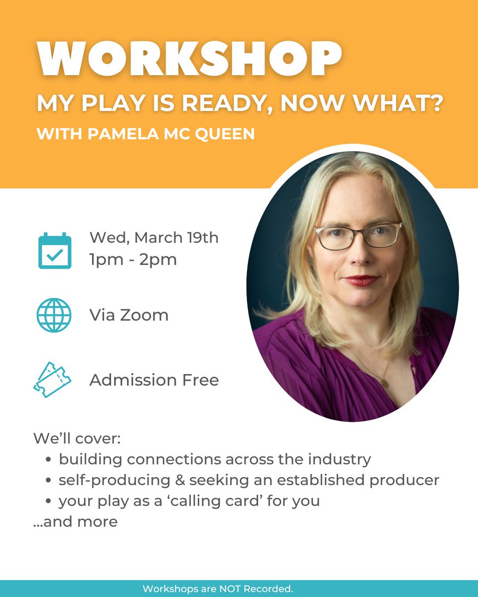 Have you written a play?

Register now for this free workshop to help you bring your play to life 🎇

We'll help you navigate the world of talented collaborators, from backstage to onstage, so you can take your play to the stage🤩

+ much more

mindingcreativeminds.ie/events/my-play…