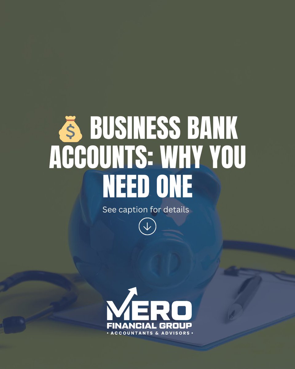 MeroFinancial's tweet photo. 📷 **Mixing personal and business finances? STOP!** Here’s why you need a dedicated business bank account:
📷 Protects your personal assets 📷
📷 Makes tax filing easier 📷
📷 Looks professional to clients & investors 📷

Start managing your finances the right way. Need help setting up? Let’s talk!

#BusinessFinance #Entrepreneur #MoneyMatters #AccountingTips
