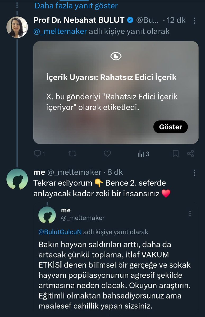 _meltemaker's tweet photo. Bu bir tıp profesörü, eğitimci?! Bilgi, akıl ve mantığa engelleyerek karşılık veriyor. Bu kişilerin niyetlerini sorgulamamız gerek. İnsanları bilim/akıl/mantık dışı içeriklerle kışkırtmaktaki amaçları nedir? Gerçekleri duymak neden bu kadar zoruna gitti?
#AymYasayıİptalEt https://t.co/C1XCx9sdlO