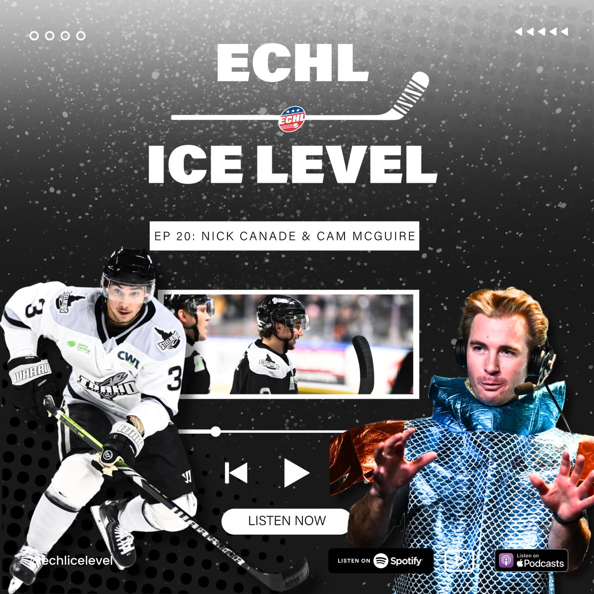 For episode 20 we are joined by not one, but two special guests from the <a href="/Steelheads/">Idaho Steelheads</a> ! We welcome to the pod, forward, Nick Canade and the Director of Broadcasting and Media Relations, <a href="/cammcguire21/">Cam McGuire</a> (aka Big Fishy) 🎣🎙️

Apple Podcast🎧: podcasts.apple.com/us/podcast/ech…
Spotify🔈: