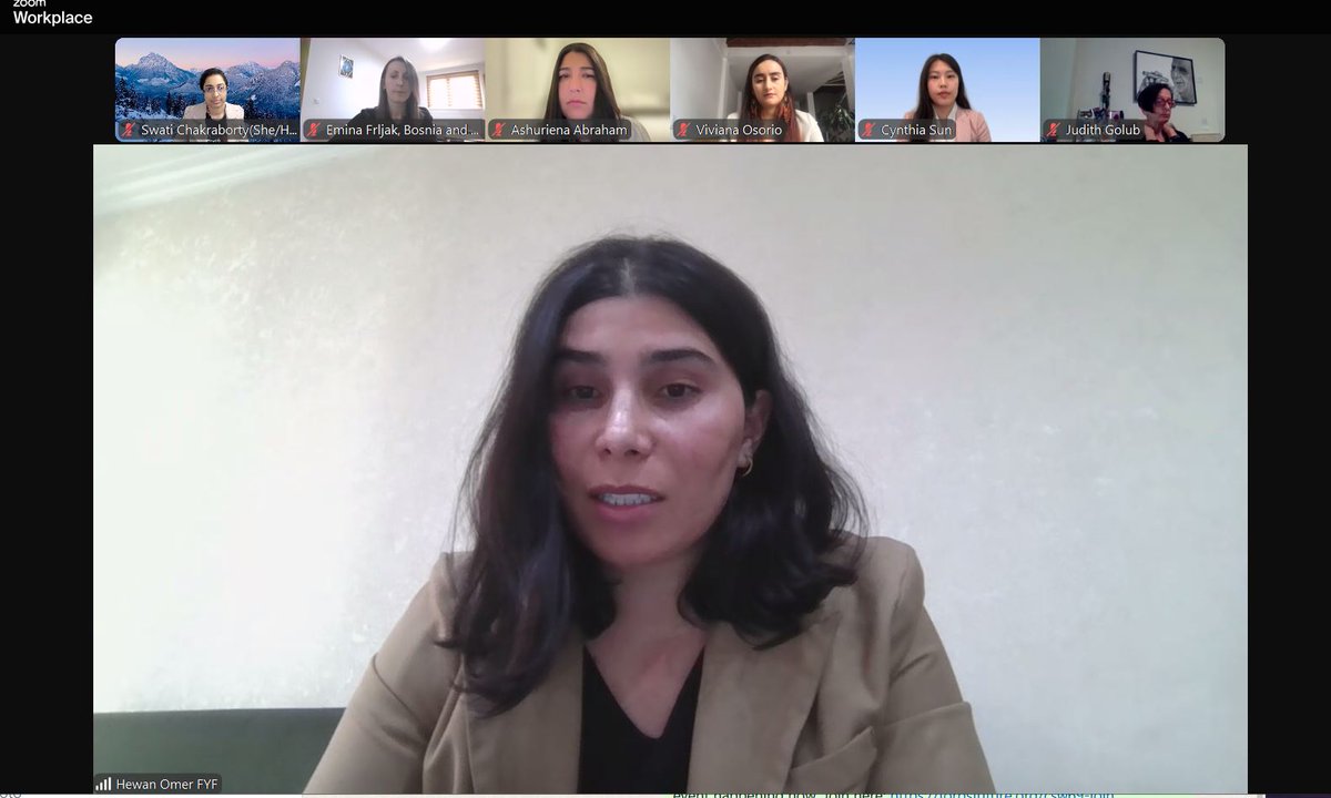 "Coordinate with the government but community integration is a big step to stop FoRB based violence against women"–says <a href="/HewanOmer/">Hewan Omer</a> from <a href="/Free_Yezidi/">Free Yezidi Foundation</a> in our CSW69 parallel event. #FoRB4Women #FoRB4All  #CSW69 #Beijing30 #ForAllWomenAndGirls <a href="/UN_Women/">UN Women</a>  <a href="/UN_CSW/">United Nations CSW</a> <a href="/FoRBsFuture/">FoRB’s Future</a>
