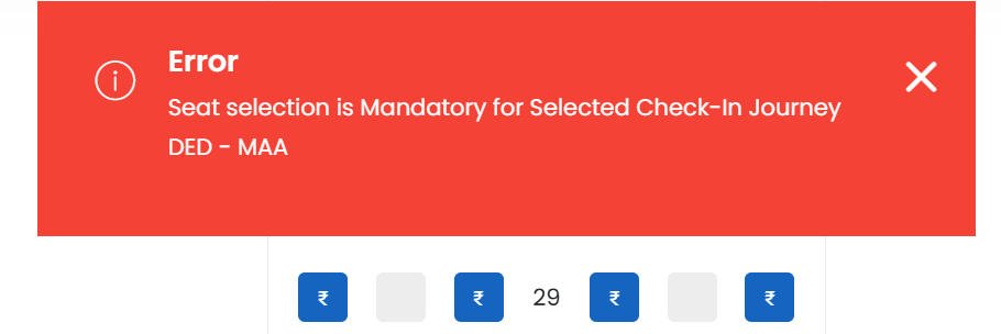 kadhalnesan's tweet photo. How u can force me to select paid seats. @IndiGo6E https://t.co/rEZNd967TW