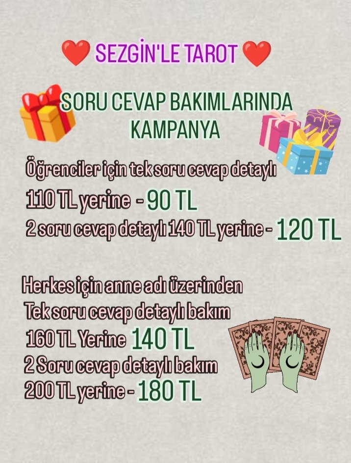 WhatsApp üzerinden Herkes için geçerli soru cevap bakımlarında kampanya ❤️ özel danışmanlık için Dm