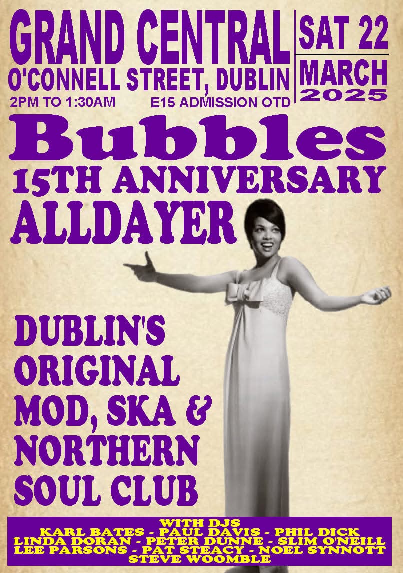Next weekend! Looking forward to playing at the 15th Anniversary event of this much loved Dublin club.
