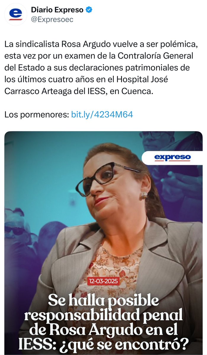 🔴 Contraloría nos dio la razón. Demostramos que la “sindicalista” tiene un patrimonio que ningún servidor público puede tener trabajando honradamente, y eso tendrá que justificarlo a la Fiscalía, que por cierto, está cada vez más cerca de  cerrar su investigación. La corrupción