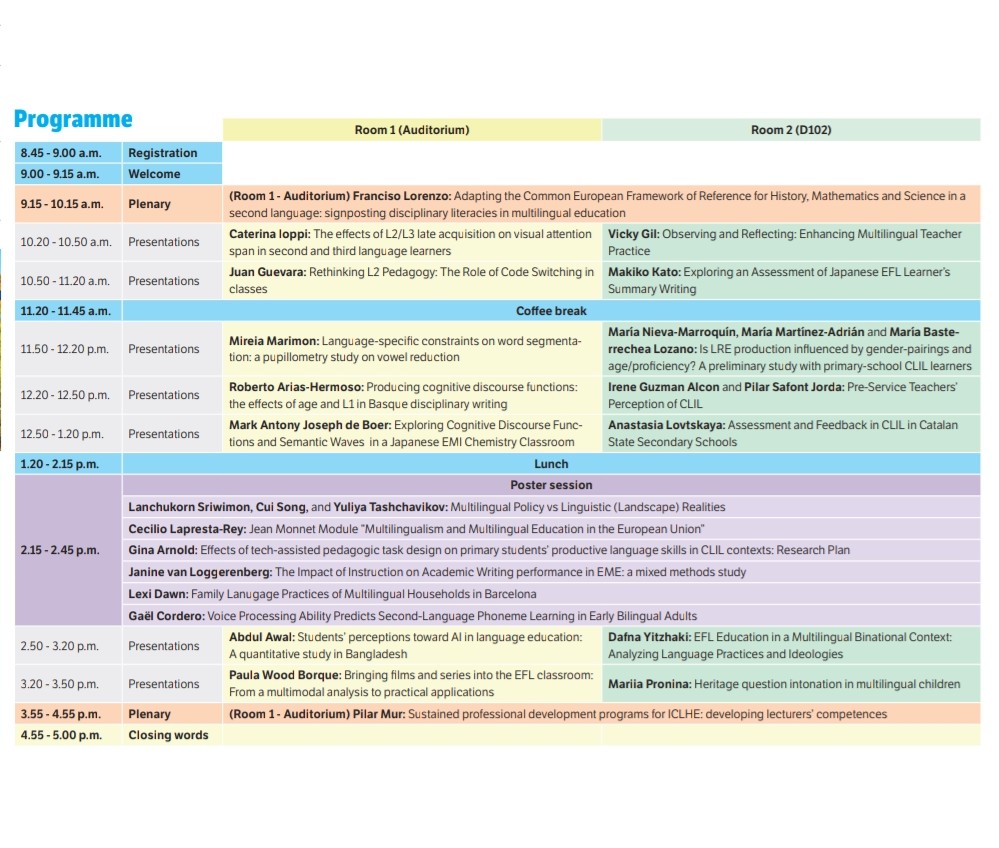 🚆Heading to <a href="/UICBarcelona/">UICBarcelona</a> with <a href="/vickygilc/">Vicky Gil</a> and <a href="/Pau_WoodB/">Paula Wood Borque</a> to participate in the 10th Spring Research Conference. 
📢 Delighted to share the why and how of our CLIC@unizar training program for ICLHE lecturers. 
uic.es/es/congresos/1…