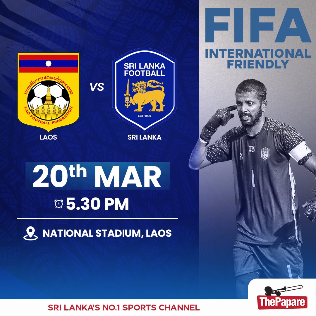 ThePapareSports's tweet photo. In a weeks time our Lions will be back in action as they face off against LAOS π±π¦ in a Friendly match ahead of the all important AFC Asian Cup Qualifiers!
#ThePapareFootball #SriLankaFootball #FFSL https://t.co/39xohuieaX