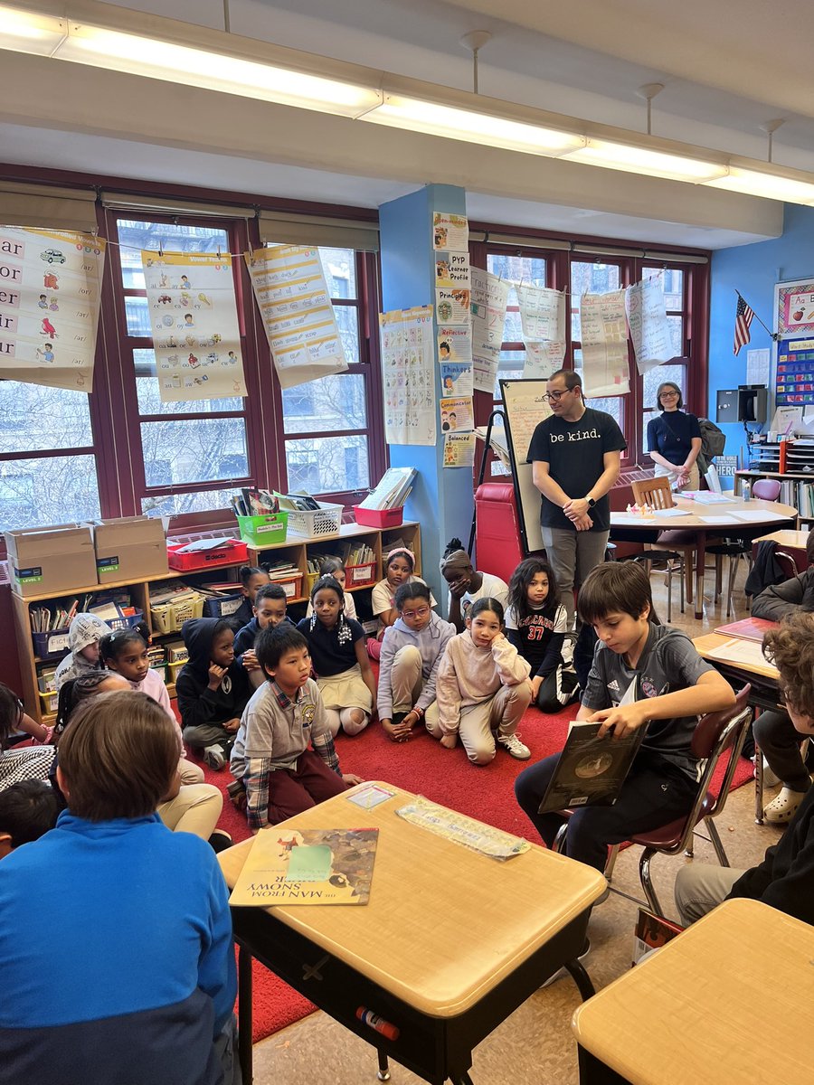 Such a delight to have Washington Middle Schoolers visit PS 145 to read with our students! 📚❤️ So much fun and inspiration shared between all. #ps145 #ps54 #ReadingTogether #happymoments #communityconnection