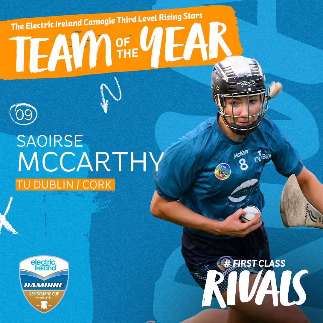 Electric Ireland (@electricireland) on Twitter photo <a href="/ucc_gaa/">UCC GAA</a> <a href="/TUDublinCCGAA/">TUDublin GAA Club</a> <a href="/ul_gaa/">UL GAA Club</a> 9. Saoirse McCarthy, TU Dublin & Cork
McCarthy showcased her athleticism and work rate throughout this campaign being a key player for TU Dublin. Saoirse was their top scorer in the semi-final.
#FirstClassRivals <a href="/TUDublinCCGAA/">TUDublin GAA Club</a> <a href="/ucc_gaa/">UCC GAA</a> <a href="/TUDublinCCGAA/">TUDublin GAA Club</a> <a href="/ul_gaa/">UL GAA Club</a> 9. Saoirse McCarthy, TU Dublin & Cork
McCarthy showcased her athleticism and work rate throughout this campaign being a key player for TU Dublin. Saoirse was their top scorer in the semi-final.
#FirstClassRivals <a href="/TUDublinCCGAA/">TUDublin GAA Club</a>