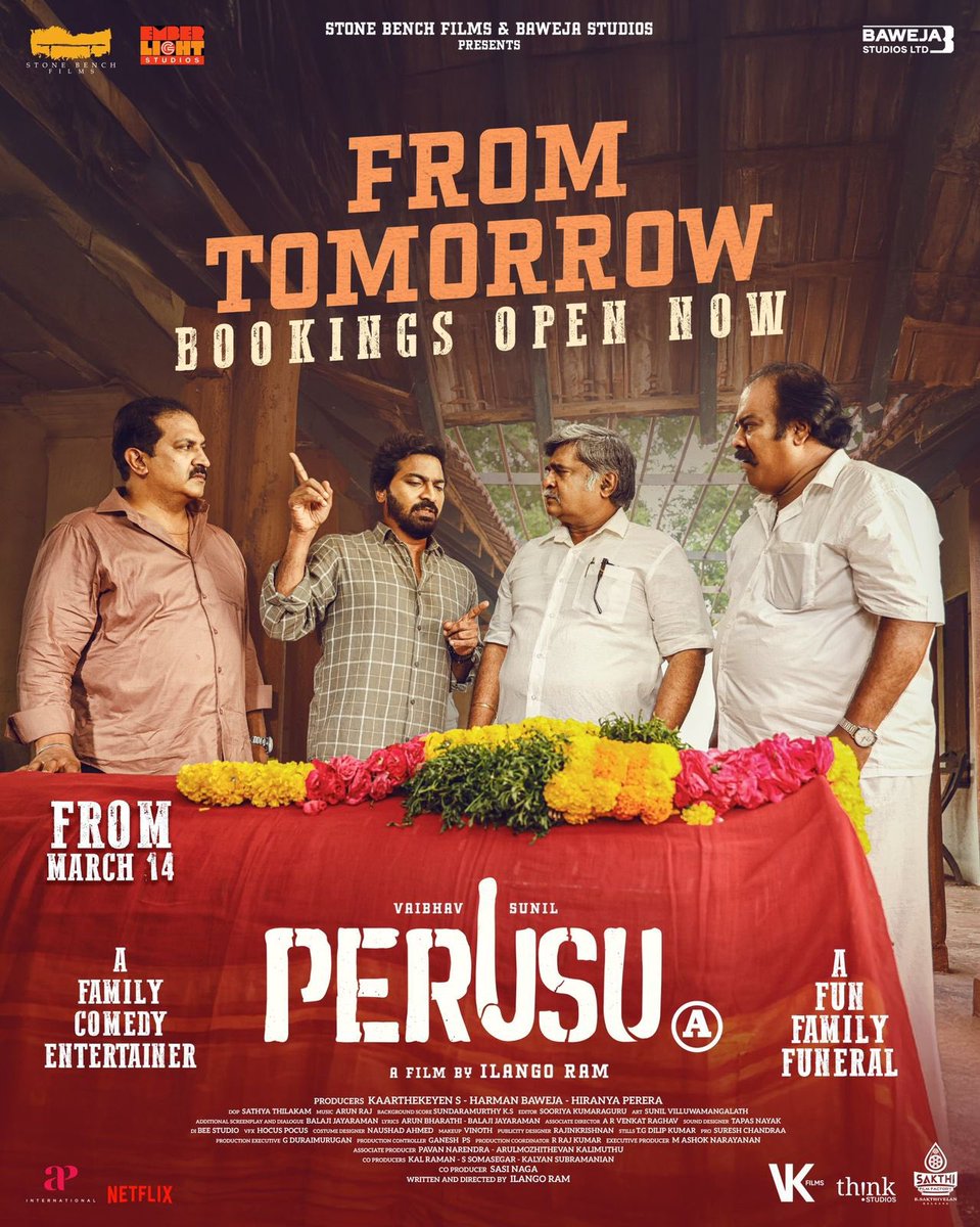 Aadhi🎭 (@aadhiofficial) on Twitter photo The naughtiest, funniest ride of the year is here !!!
Sending best wishes to <a href="/actor_vaibhav/">Vaibhav</a> @sunilreddy22 & the entire team for a superhit release tomorrow ⭐️
#Perusu
Good luck on your debut <a href="/kaarthekeyens/">Kaarthekeyen S</a> <a href="/JustNiharikaNm/">Niharika Nm</a> 🎊
<a href="/ilango_ram15/">ilango ram</a> <a href="/karthiksubbaraj/">karthik subbaraj</a>
<a href="/IamChandini_12/">Chandini Tamilarasan</a> The naughtiest, funniest ride of the year is here !!!
Sending best wishes to <a href="/actor_vaibhav/">Vaibhav</a> @sunilreddy22 & the entire team for a superhit release tomorrow ⭐️
#Perusu
Good luck on your debut <a href="/kaarthekeyens/">Kaarthekeyen S</a> <a href="/JustNiharikaNm/">Niharika Nm</a> 🎊
<a href="/ilango_ram15/">ilango ram</a> <a href="/karthiksubbaraj/">karthik subbaraj</a>
<a href="/IamChandini_12/">Chandini Tamilarasan</a>