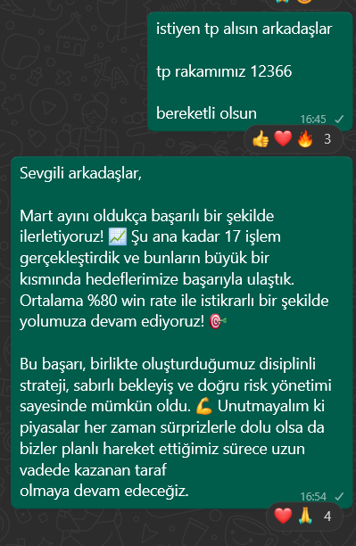 VİOP tarafında güzel kazançlara devam! 🚀💰

Piyasaları yakından takip edenler için harika bir hafta oluyor! 📊 Disiplinli strateji, doğru risk yönetimi ve sabır ile hedeflerimizi bir bir gerçekleştiriyoruz. 🎯

Kazanan sistemimizle istikrarlı ilerlemeye devam ediyoruz! 💪🔥