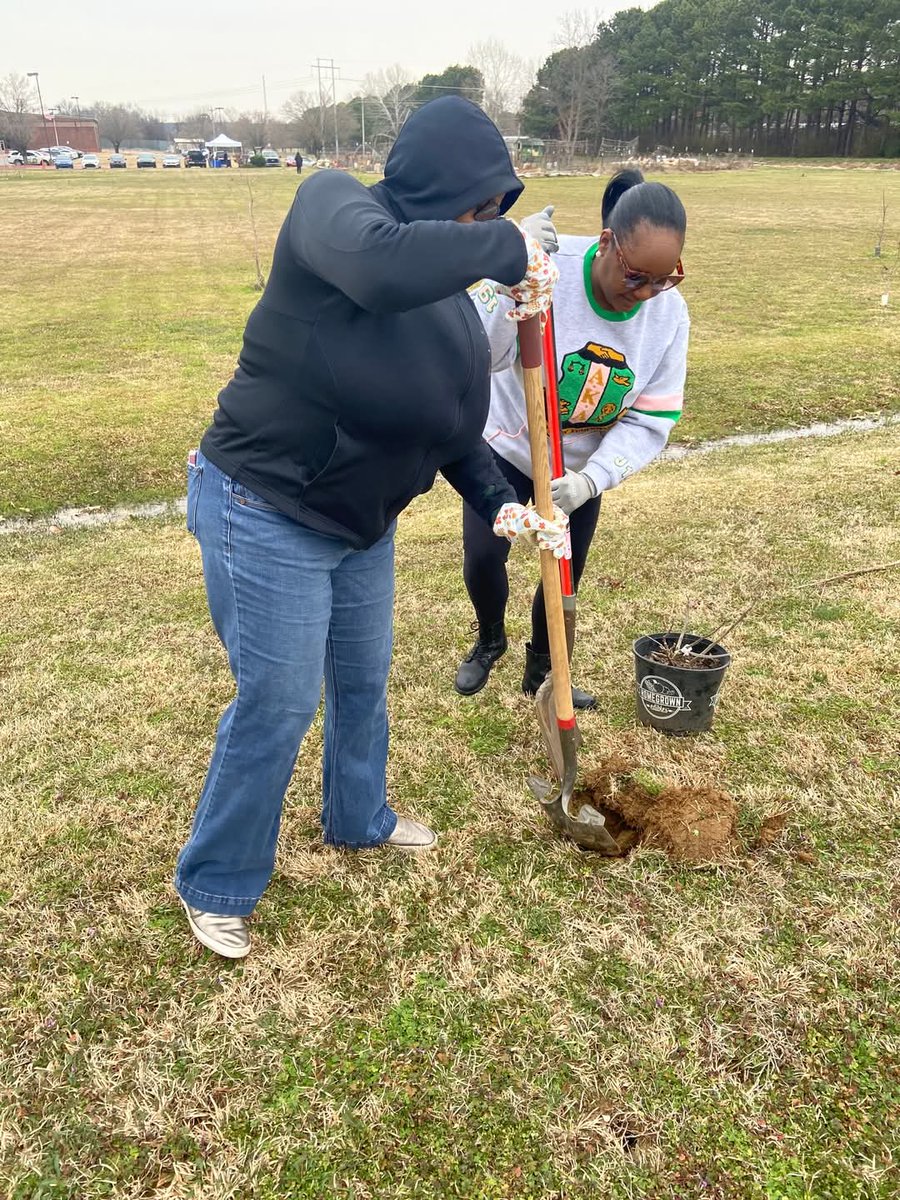 <a href="/ChiEtaOmegaAKAs/">Chi Eta Omega AKAs</a>, in partnership with <a href="/ConwayParks/">Conway Parks</a>, was honored to participate in a meaningful tree-planting event on March 8. With the support of dedicated community members and organizations, we planted with purpose—enhancing our environment. #AKA1908 #ChiEtaOmegaAKAs
