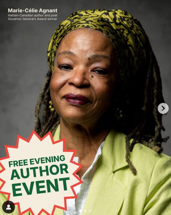 Renowned Haitian-Canadian author, Marie-Célie Agnant, joins us for this special evening.
📅 Thursday, March 20, 2025
⏰ 5:30 - 8:00 PM
📍 D.G. Ivey Library, New College (20 Willcocks Street, Toronto)
We'd like to invite all #CanLit #PENmembers