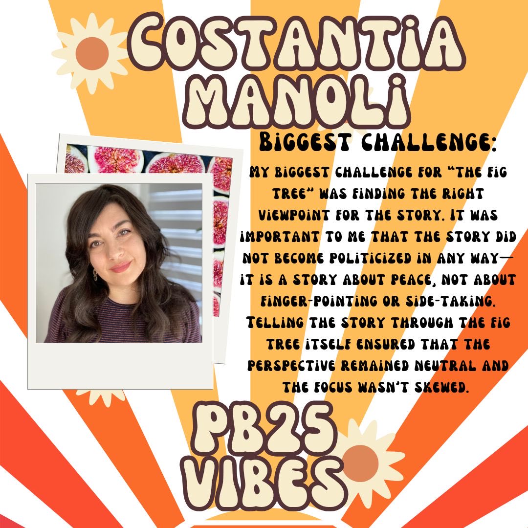 Have you ever had difficulty finding the right viewpoint from which to tell your story? #PB25Vibes author Costantia Manoli decided to tell her story through a fig tree. #picturebooks #writingcommunity