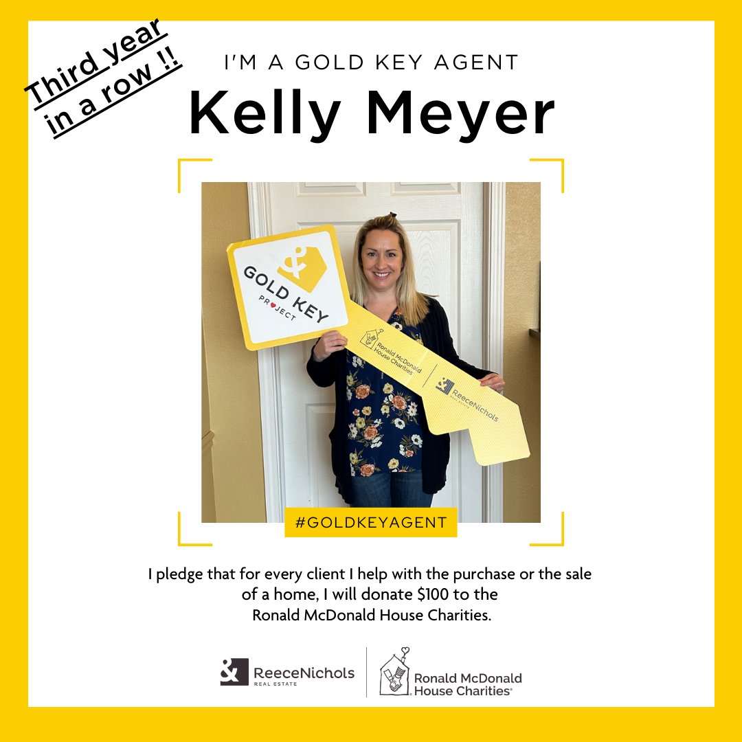 Being a GOLD KEY AGENT is an incredible honor for me. I take great pride in not only assisting my clients but also supporting this amazing charity—one that many of us are fortunate not to need.
#goldkeyagent #reecenichols #realestate #givingback #realtor
