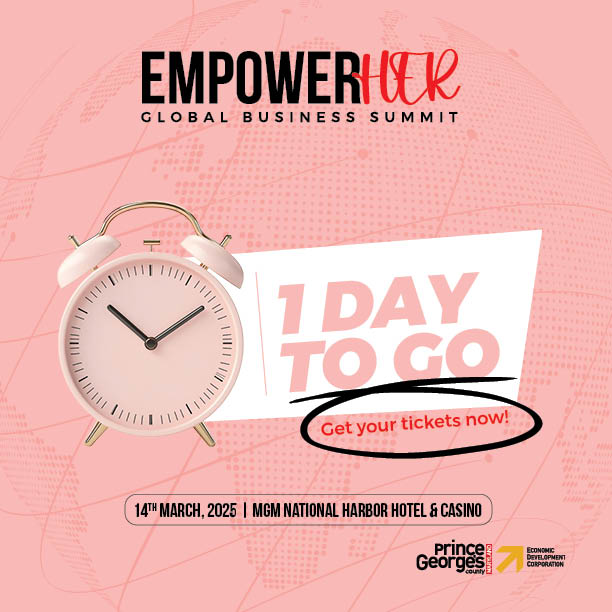 Last Day To Register! Gear up for EmpowerHER2025
 
The wait is over—EmpowerHER 2025 kicks off tomorrow! Get ready to be inspired, be empowered, and be unstoppable! Who’s joining us?

See You There! pgcedc.com/empowerher2025