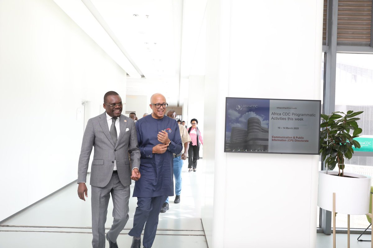 Chikwe Ihekweazu (@chikwe_i) on Twitter photo Thank you for the warm welcome to Ethiopia πͺπΉ ,<a href="/AfricaCDC/">Africa CDC</a> friends and colleagues.
Looking forward to our discussions on ways to jointly advance health security, primary health care and universal health coverage in the country and indeed the African region. Thank you for the warm welcome to Ethiopia πͺπΉ ,<a href="/AfricaCDC/">Africa CDC</a> friends and colleagues.
Looking forward to our discussions on ways to jointly advance health security, primary health care and universal health coverage in the country and indeed the African region.