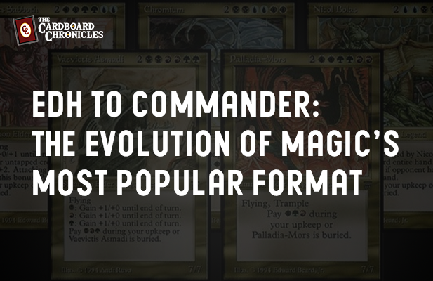 CardboardChron's tweet image. From EDH to Commander, see how Magic: The Gathering’s most popular format transformed from fan-made fun to an official Wizards staple!   

thecardboardchronicles.com/post/from-edh-…

#MagicTheGatehring #MTG #MagicCommander