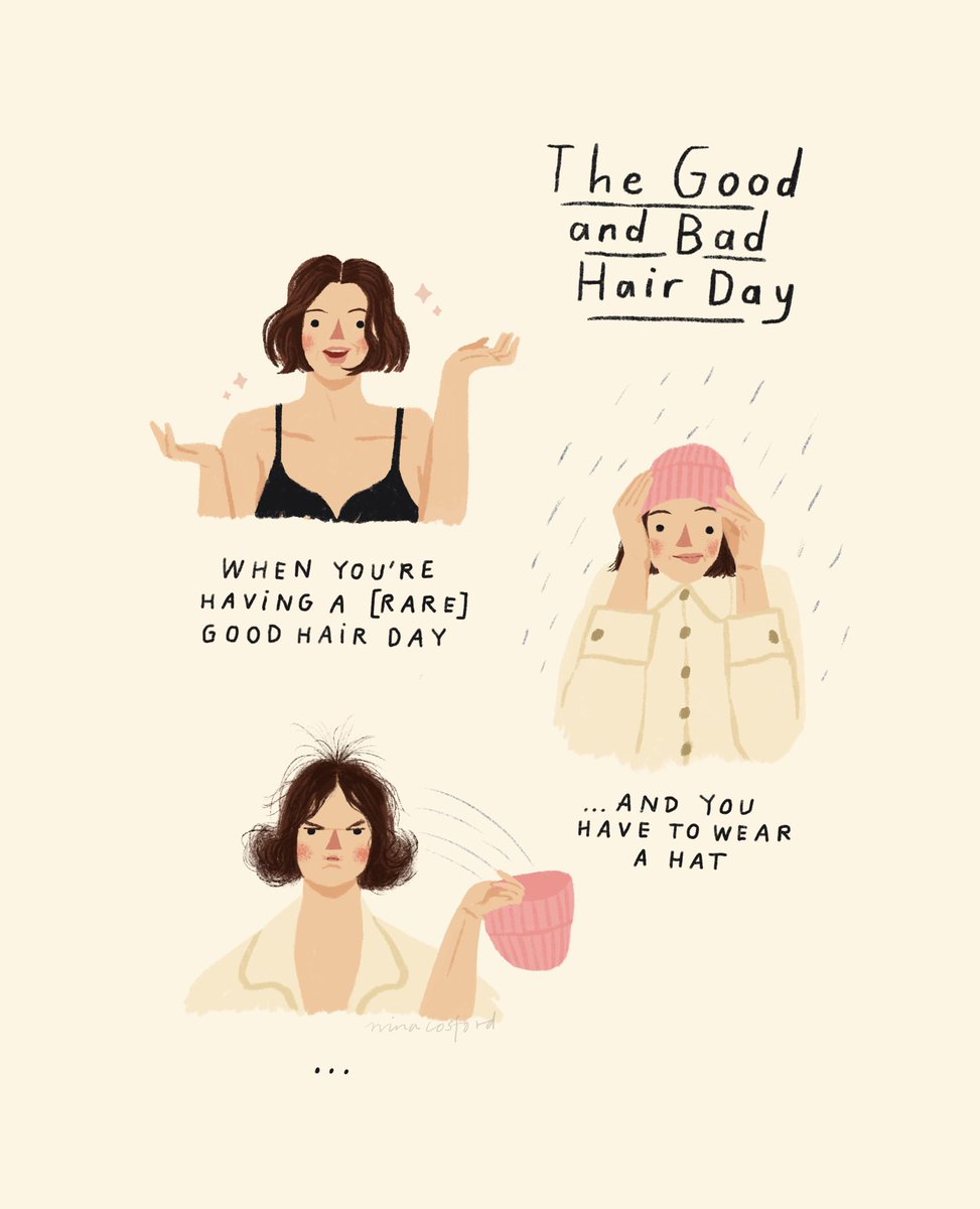 The good and bad hair day...💦🎀🌪️