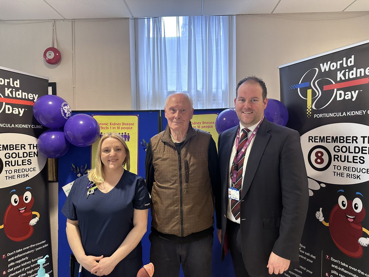 Paul O'Hara (@ballypoh) on Twitter photo As World Kidney Day draws to a close, congratulations to <a href="/PortiunculaHosp/">Portiuncula Hospital</a> public, patients & staff for a very successful education awareness campaign about kidney health anf #CKD and opening our expanded kidney day ward. <a href="/IrishKidneyAs/">Irish Kidney Association</a> <a href="/worldkidneyday/">World Kidney Day</a> <a href="/HSE_West_NWest/">HSEWestNorthWest</a> <a href="/RCPI_news/">Royal College of Physicians of Ireland</a> As World Kidney Day draws to a close, congratulations to <a href="/PortiunculaHosp/">Portiuncula Hospital</a> public, patients & staff for a very successful education awareness campaign about kidney health anf #CKD and opening our expanded kidney day ward. <a href="/IrishKidneyAs/">Irish Kidney Association</a> <a href="/worldkidneyday/">World Kidney Day</a> <a href="/HSE_West_NWest/">HSEWestNorthWest</a> <a href="/RCPI_news/">Royal College of Physicians of Ireland</a>