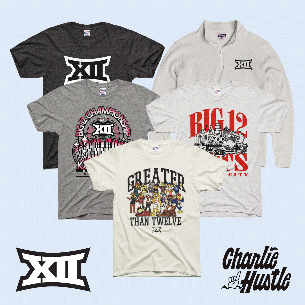 Ten12 Podcast Network (@ten12network) on Twitter photo Rep the <a href="/Big12Conference/">Big 12 Conference</a> with <a href="/CharlieHustleCo/">Charlie Hustle</a>!
We really suggest the mascot and Big 12 Eats tees.
Use promo code TEN12NETWORK for 15% off all non-sale items.
charliehustle.com/collections/bi… Rep the <a href="/Big12Conference/">Big 12 Conference</a> with <a href="/CharlieHustleCo/">Charlie Hustle</a>!
We really suggest the mascot and Big 12 Eats tees.
Use promo code TEN12NETWORK for 15% off all non-sale items.
charliehustle.com/collections/bi…
