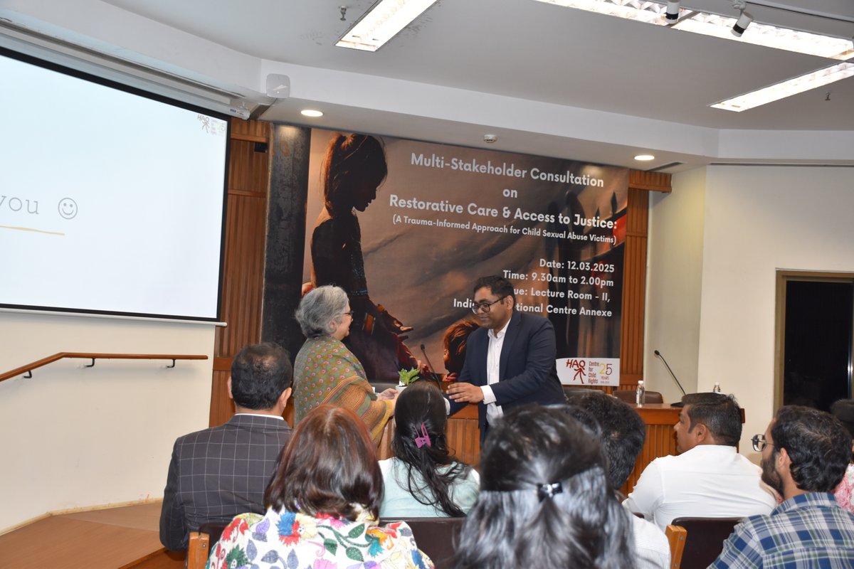 📢 Session 1: Bridging the Gap – Trauma-Informed Care in Criminal Justice feat. Kumar Rahul (DLSA), Insp. Lakshmi Dubey (SPUWAC), &amp; Yogesh Kumar (CWC), the discussion focused on minimising trauma in legal processes, the role of DLSA counselors, &amp; trauma-sensitive case handling.