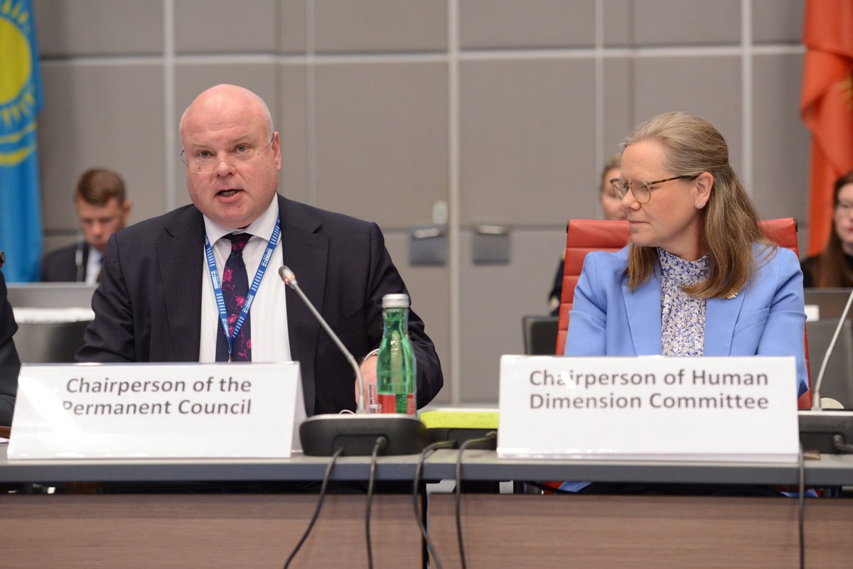 "The 🇫🇮 Chairpersonship welcomes the announcement of the proposed interim ceasefire. We commend the humanitarian proposals, including the return of #Ukrainian children forcibly transferred to Russia." 

Amb. <a href="/vesahakkinen/">Vesa Häkkinen</a> at today’s <a href="/OSCE/">OSCE</a> Permanent Council. 🇺🇦 #OSCE25FI