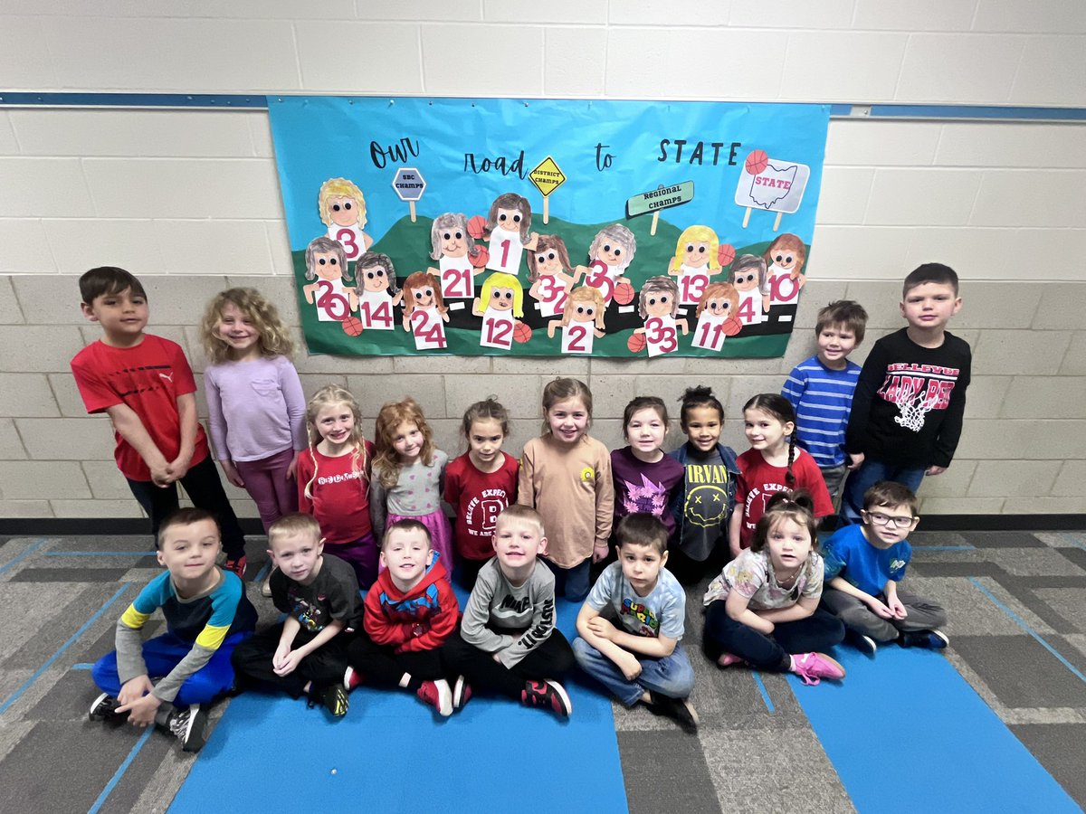 🏀 In kinder land we are so excited for our Lady Red Basketball team!!! 
🏀 🅱️❤️🤍 🏀