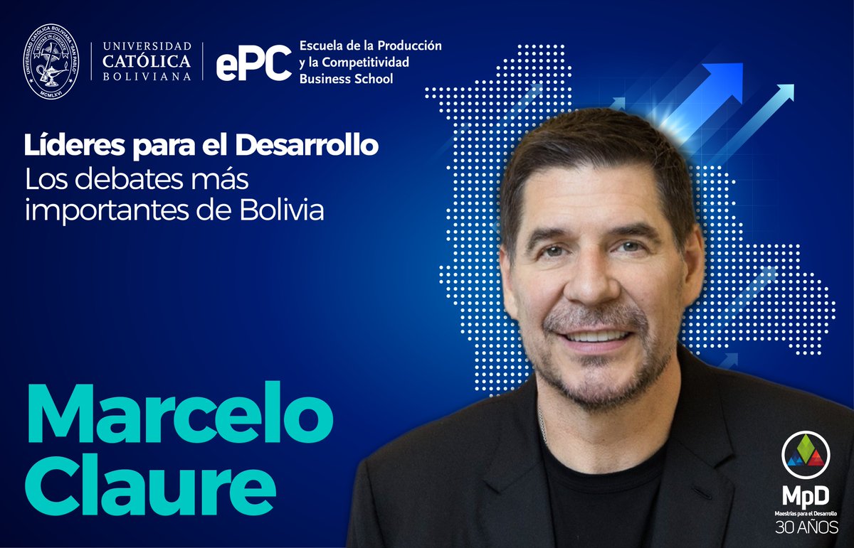 ePC_UCB's tweet image. 📢 ¡El evento es hoy! No pierdas la oportunidad de participar en:

𝗠𝗮𝗿𝗰𝗲𝗹𝗼 𝗖𝗹𝗮𝘂𝗿𝗲 𝗲𝗻 𝗹𝗮 𝗲𝗣𝗖: 𝗕𝗼𝗹𝗶𝘃𝗶𝗮 𝟯𝟲𝟬 - 𝗗𝗲𝘀𝗮𝗳í𝗼𝘀 𝗲𝗰𝗼𝗻ó𝗺𝗶𝗰𝗼𝘀 𝘆 𝗲𝗺𝗽𝗿𝗲𝘀𝗮𝗿𝗶𝗮𝗹𝗲𝘀

👉 Regístrate bit.ly/ePCHarvard25

#ePCUCB #Bolivia360 @marceloclaure