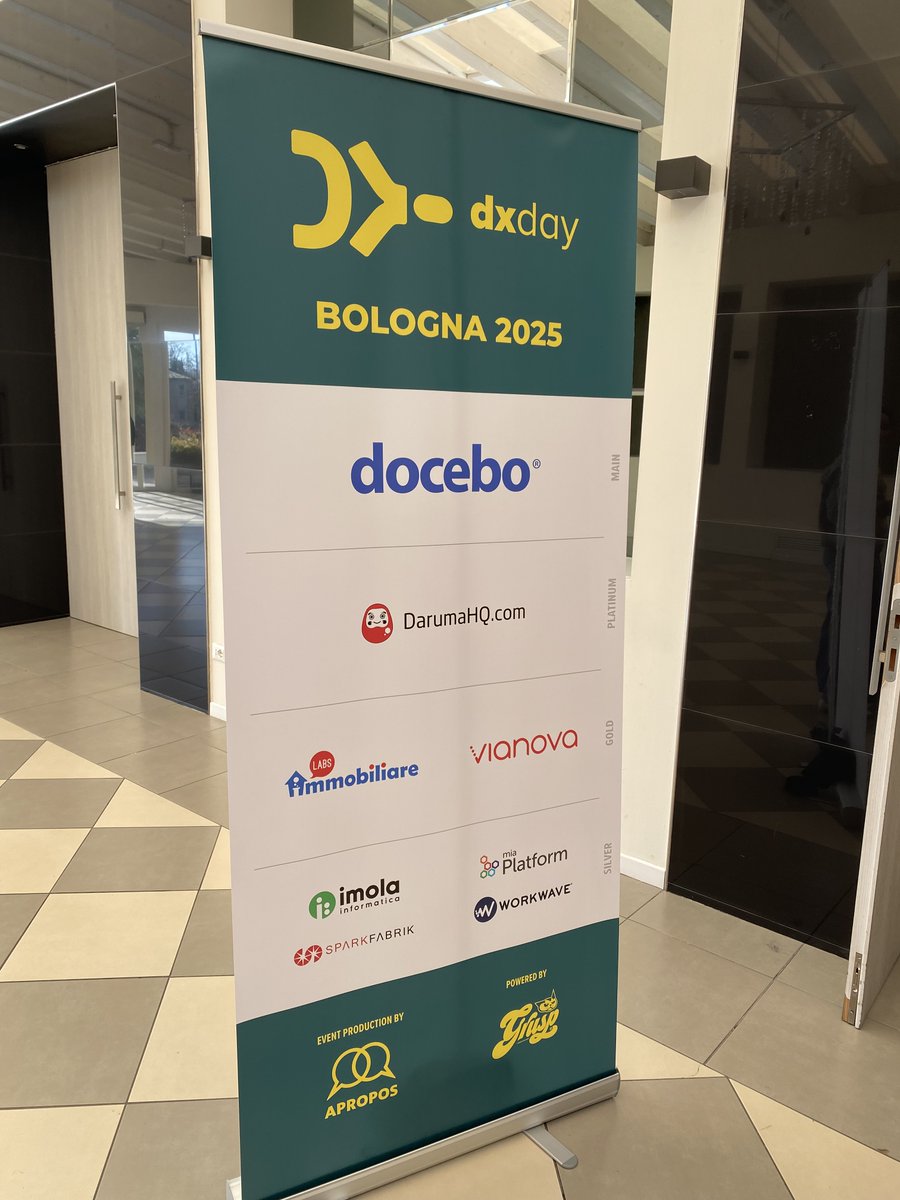 🚀 Oggi siamo al DxDay 2025! 🎉 
Siamo entusiasti di partecipare alla seconda edizione del #DxDay, la conferenza internazionale dedicata alla Developer Experience dal <a href="/grusp/">GrUSP</a> !