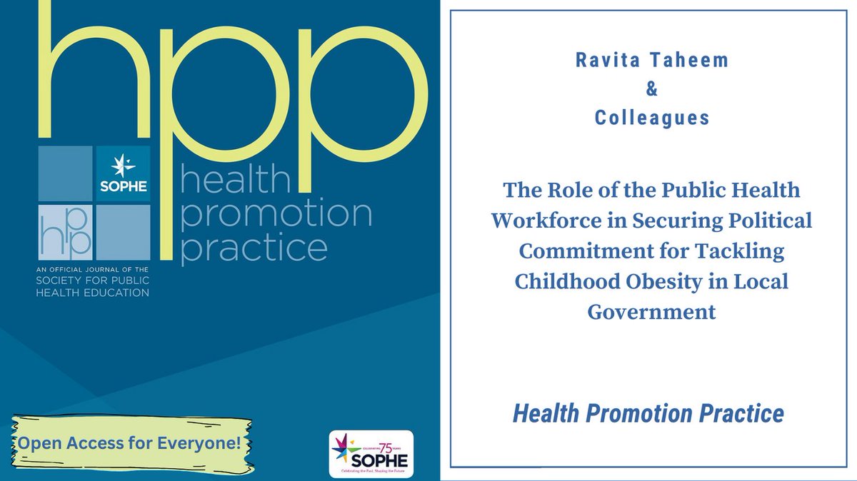 TheHPPJournal (@thehppjournal) on Twitter photo This study investigates how political commitment has been demonstrated in local government, the strategies used to build such political commitment, and the role of the public health workforce.
doi.org/10.1177/152483…
<a href="/LaNitaSWright/">LaNita Wright</a> <a href="/SOPHEtweets/">SOPHE</a> @SagehealthInfo <a href="/JeanMBreny/">Jean M Breny, PhD</a> This study investigates how political commitment has been demonstrated in local government, the strategies used to build such political commitment, and the role of the public health workforce.
doi.org/10.1177/152483…
<a href="/LaNitaSWright/">LaNita Wright</a> <a href="/SOPHEtweets/">SOPHE</a> @SagehealthInfo <a href="/JeanMBreny/">Jean M Breny, PhD</a>