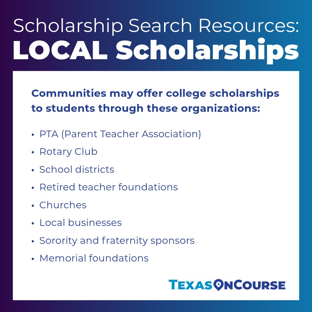 Local scholarships are a common way for students to find legitimate and often less-competitive opportunities to fund their goals.⭐ These community organizations are just a few of the places students can find local scholarships, but great place to start!🤝 hubs.ly/Q03bzyjf0