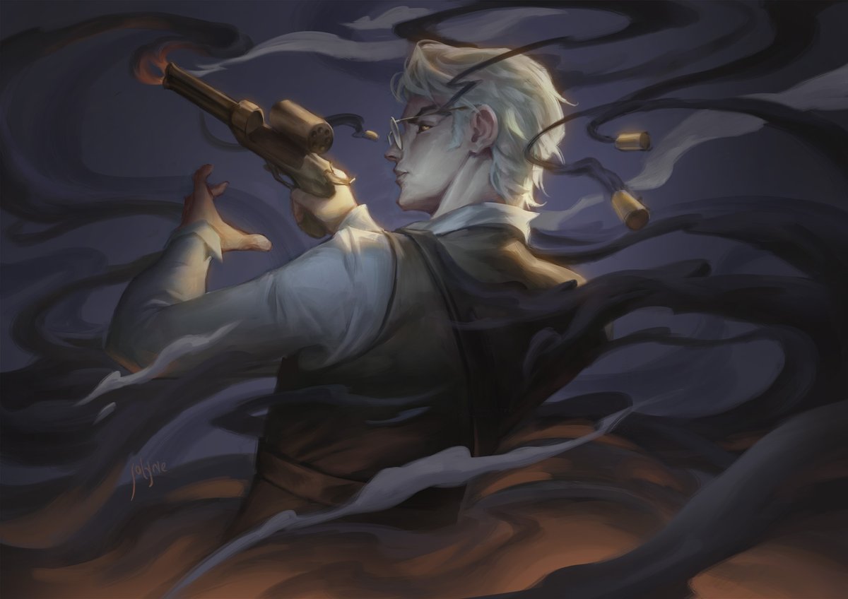 Happy 10 years of #CriticalRole !!

I want to celebrate it by doing this stylized painting of my boy Percy