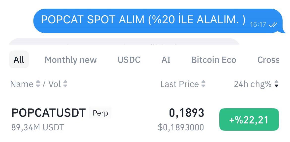 Günün en çok yükseleni yine Kripto Tony telegram kanalında, katılım ücretsizdir linki bıraktım 👇🏻

t.me/kriptotony

#Bitcoin #Kripto
