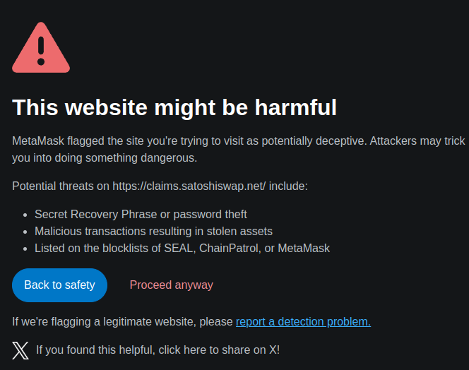 Thank you <a href="/MetaMask/">MetaMask 🦊</a> for flagging this page of <a href="/SSBceo/">David SSB</a> <a href="/SatoshiStBets/">SatoshiStreetBets™</a> <a href="/SatoshiSwapHQ/">SatoshiSwap</a> as harmful
#ssbcoin #ssb #satoshistreetbets #davidgilbert #scam